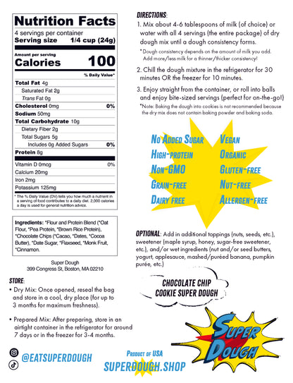 Chocolate Chip Cookie Super Dough